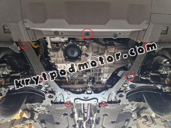 Kryt pod motor hliník Dacia Duster - 4x2 +4x4