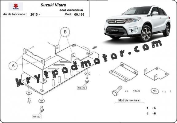 Hliník - Kryt pod diferenciál Suzuki Vitara