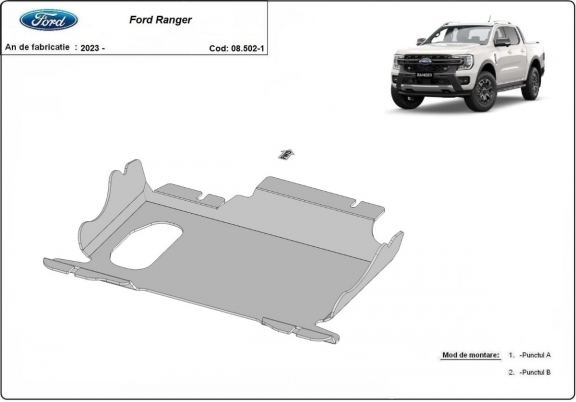 Kryt pod motor Ford Ranger