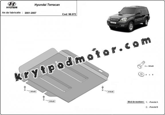 Kryt pod reductor Hyundai Terracan