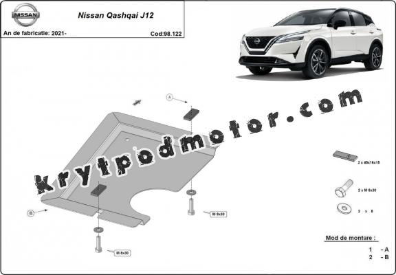 Kryt pod diferenciál Nissan Qashqai J12