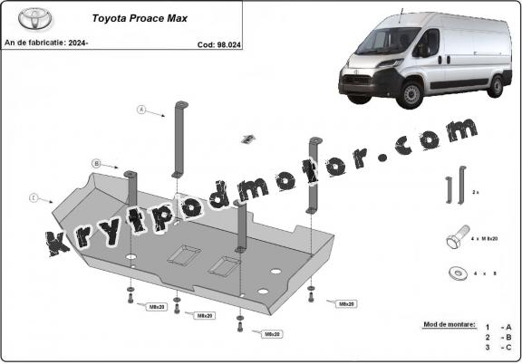 Kryt pod AdBlue Toyota Proace Max