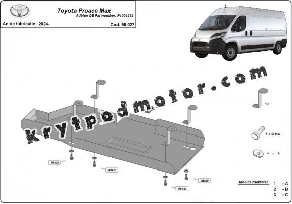 Kryt pod AdBlue Toyota Proace Max - P1001282