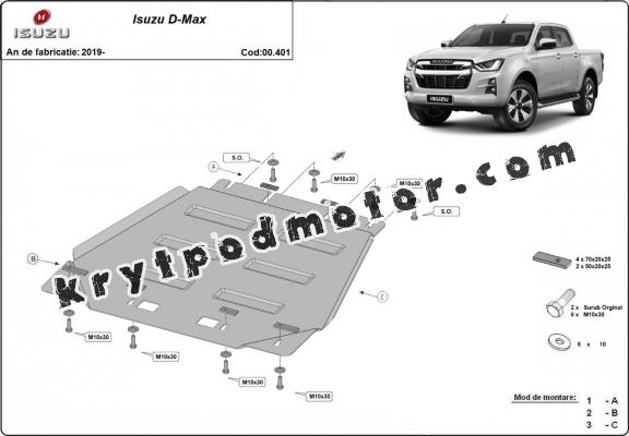 Kryt pod převodovka Isuzu D-Max