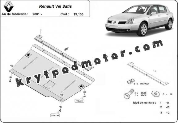 Kryt pod motor Renault Vels Satis