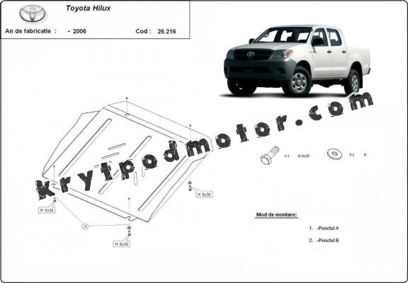 Kryt pod motor Toyota Hilux