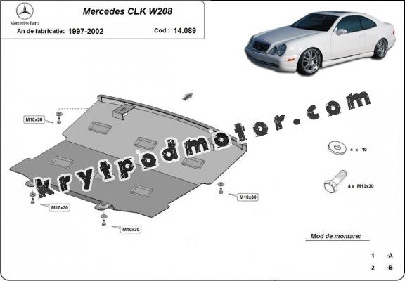 Kryt pod motor Volvo  Mercedes CLK W208