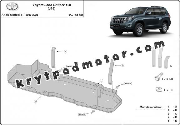 Kryt pod nádrž Toyota Land Cruiser J150