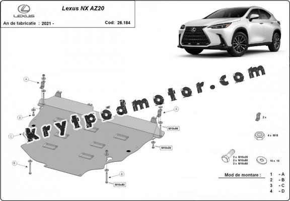 Kryt pod motor hliník Lexus NXAZ20