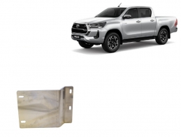 Kryt pod senzory DPF Toyota Hilux - Aluminium