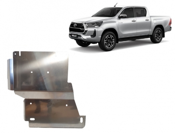 Kryt pod hliník  diferenciál Toyota Hilux Invincible - Aluminium
