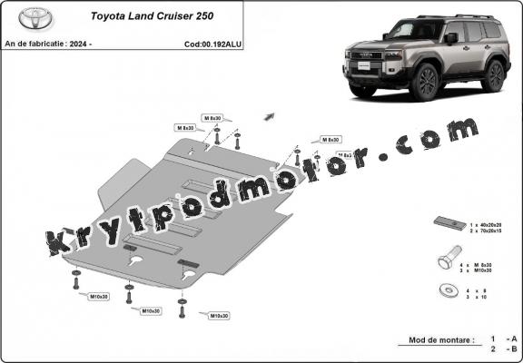 Hliník kryt pod převodovka Toyota Land Cruiser 250
