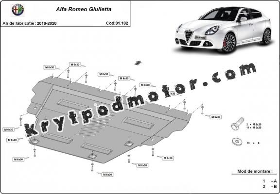 Kryt pod motor Alfa Romeo Giulietta