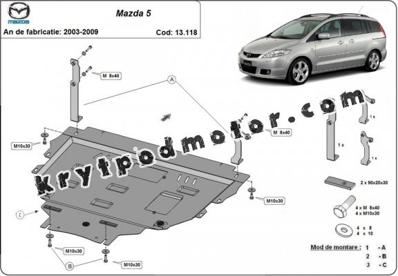 Kryt pod motor Mazda 5