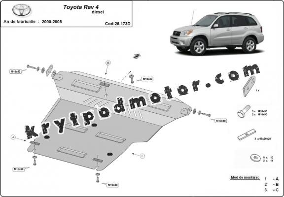 Kryt pod motor Toyota Rav4 Diesel