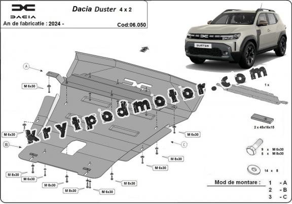 Kryt pod motor Dacia Duster - 4x2