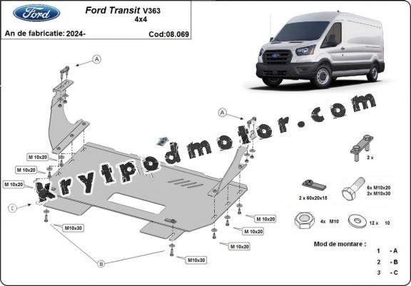 Kryt pod motor Ford Transit V363 4x4