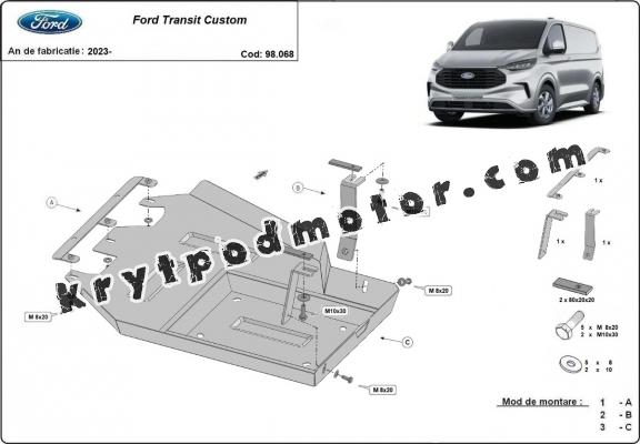 Kryt pod AdBlue Ford Transit Custom