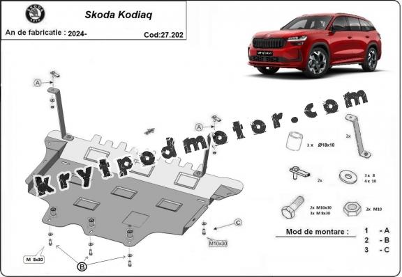 Kryt pod motor Skoda Kodiaq