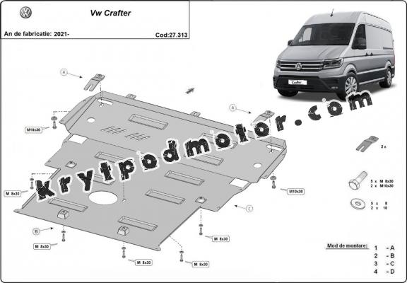 Kryt pod motor Vw Crafter