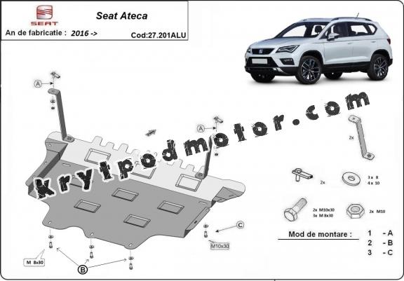 Kryt pod motor hliník Seat Ateca