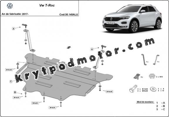 Hliníkový kryt pod motor Volkswagen T-Roc