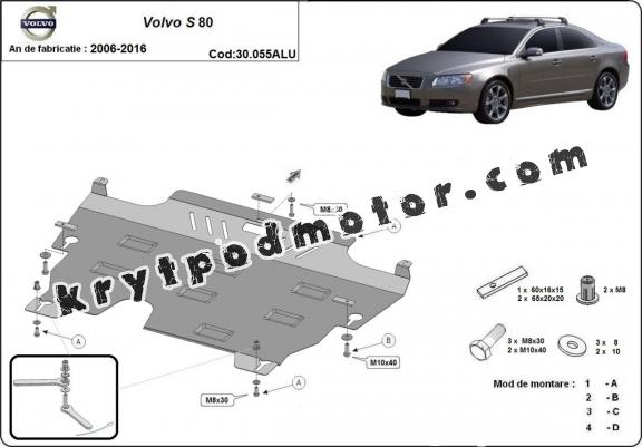 Hliníkový kryt pod motor Volvo S80