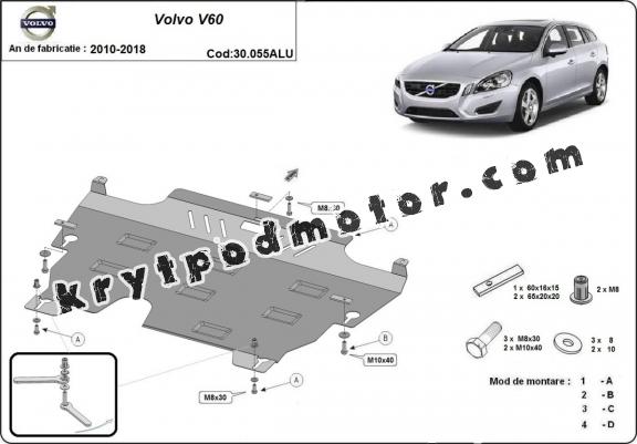 Hliníkový kryt pod motor Volvo V60