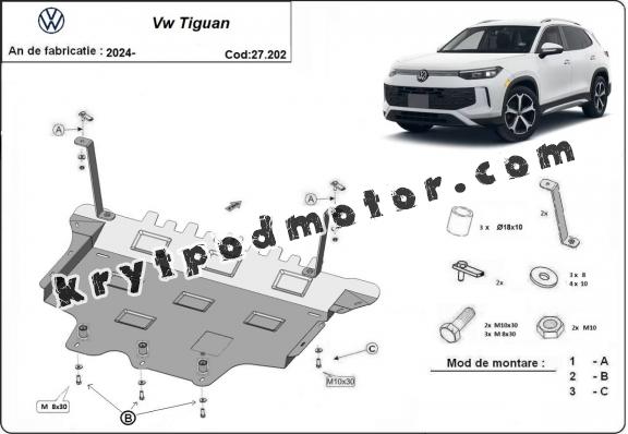 Kryt pod motor Volkswagen Tiguan