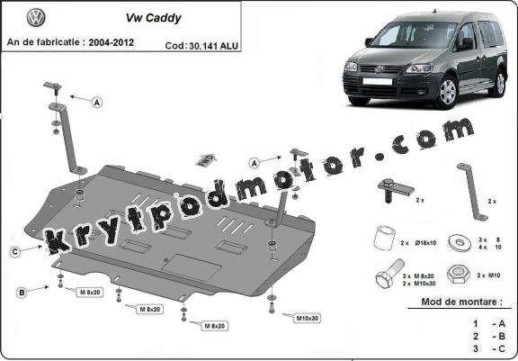 Hliníkový kryt pod motor VW Caddy