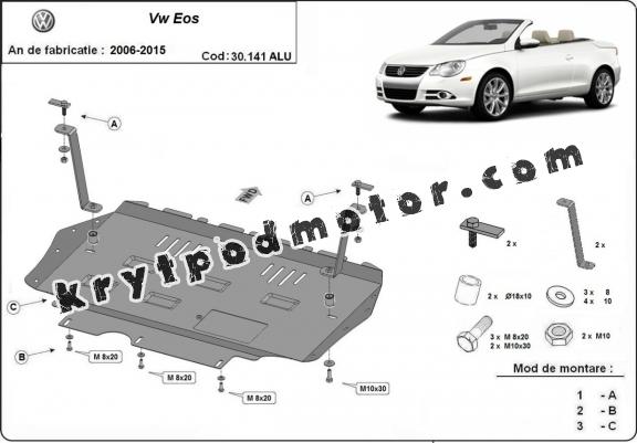 Hliníkový kryt pod motor VW Eos