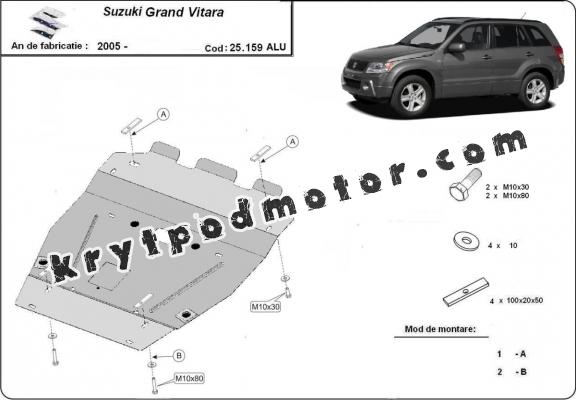 Hliníkový kryt pod motor Suzuki Grand Vitara 2