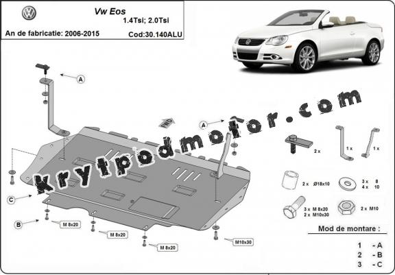 Hliníkový kryt pod motor Volkswagen Eos