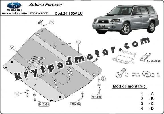 Hliníkový kryt pod motor Subaru Forester 2