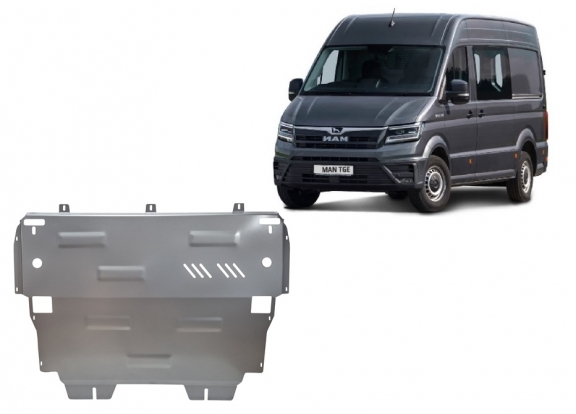 Hliníkový kryt pod motor MAN Tge