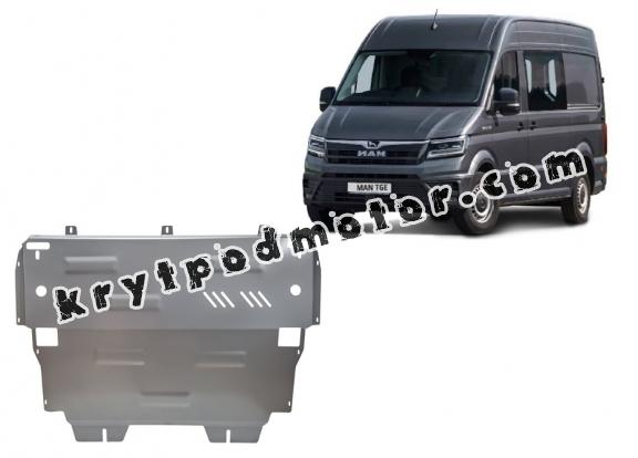 Hliníkový kryt pod motor MAN Tge