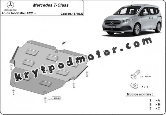 Hliníkový kryt pod motor Mercedes T-Class