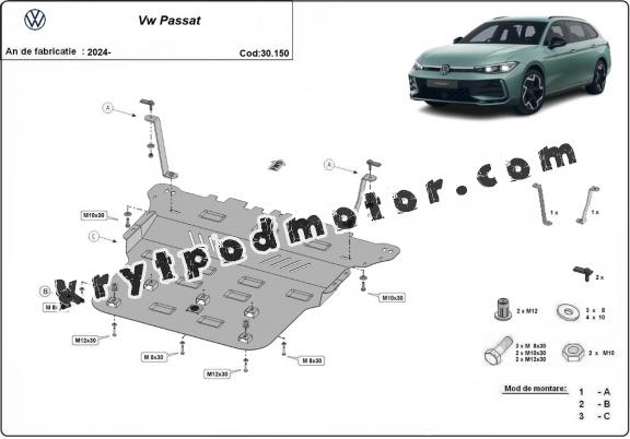 Kryt pod motor VW Passat 
