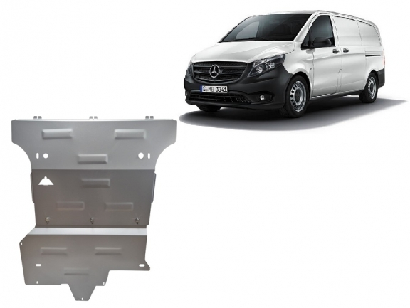 Hliníkový kryt pod motor Mercedes Viano W447