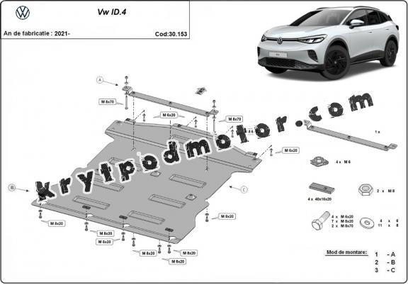 Kryt pod motor Volkswagen ID 4