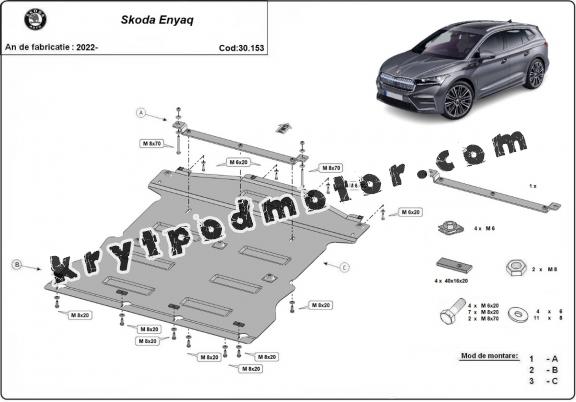Kryt pod motor Skoda Enyaq