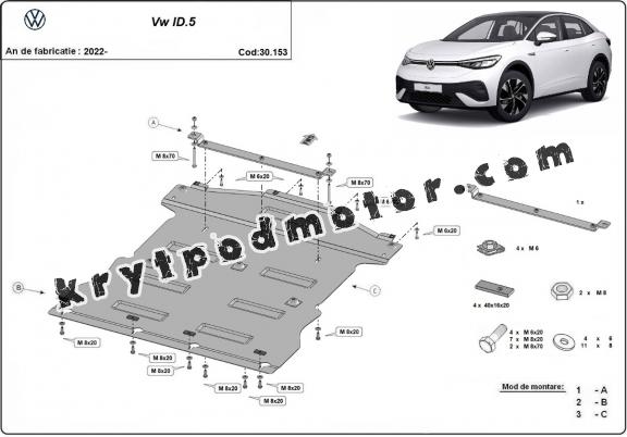 Kryt pod motor Volkswagen ID 5
