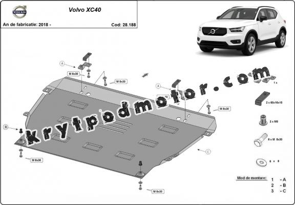 Kryt pod motor Volvo XC40