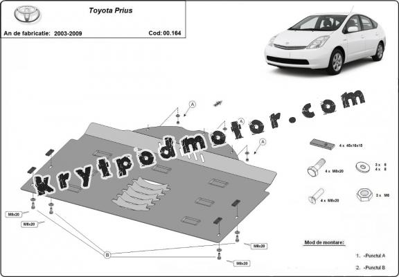 Kryt pod katalyzator/cat lock Toyota Prius
