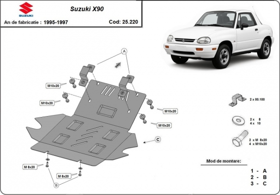 Kryt pod motor Suzuki X90