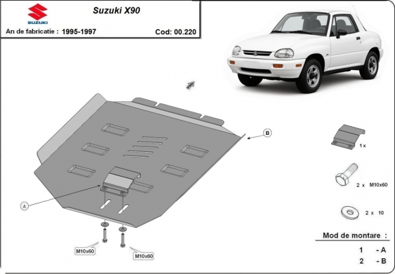 Kryt pod převodovka Suzuki X90