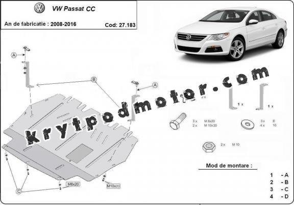 Kryt pod motor VW Passat CC