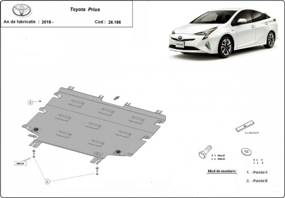 Kryt pod motor Toyota Prius