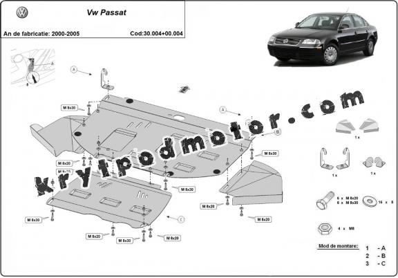Kryt pod motor Volkswagen Passat - propagační balíček