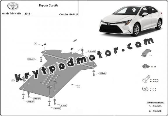 Hliníkový kryt / zámek katalyzátoru pro Toyota Corolla
